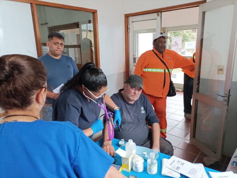Controles gratuitos realizados entre trabajadores
